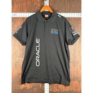 Puma x Oracle Team USA‎ Americas Racing Cup Polo Yacht Shirt Black Mens 2XL XXL
